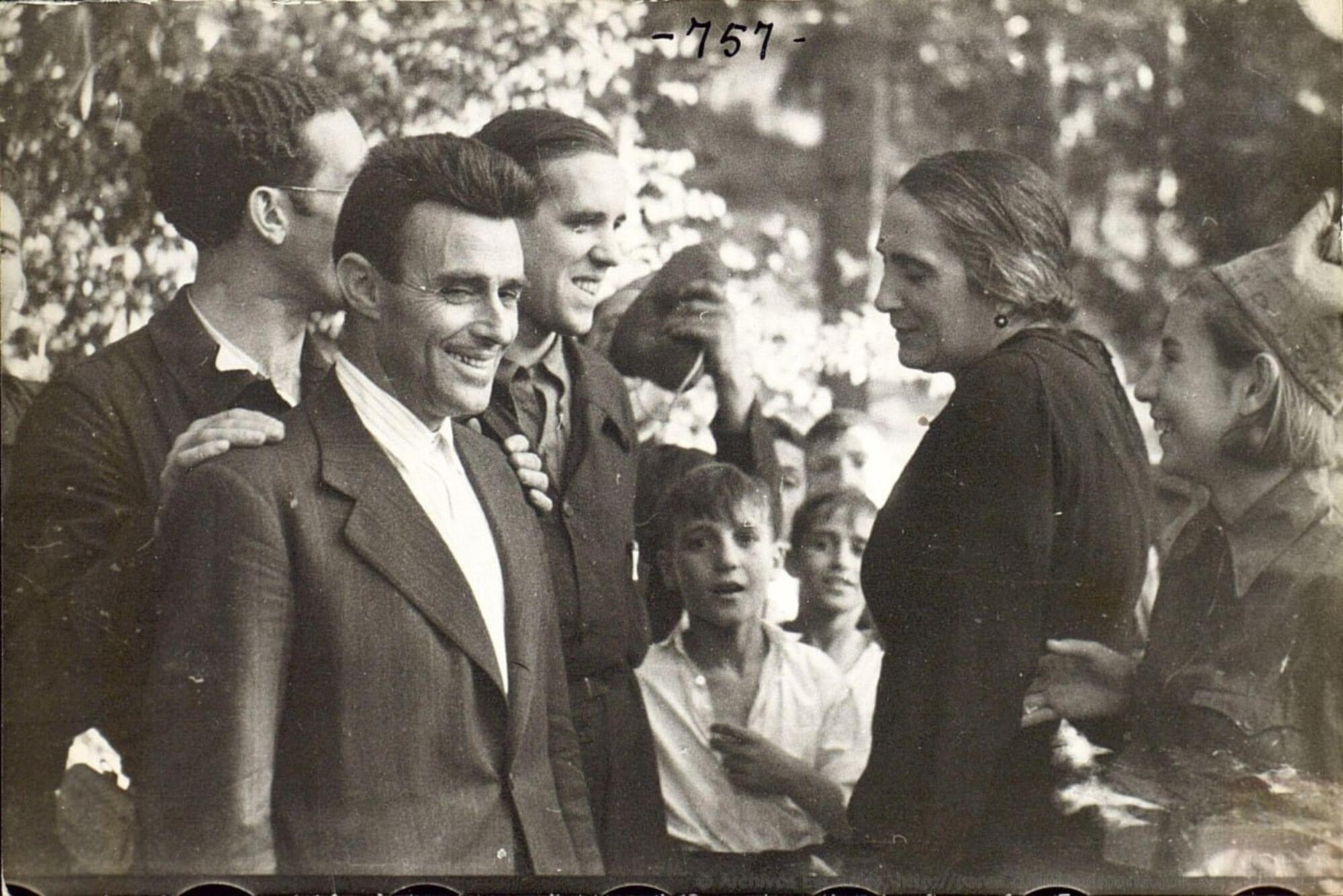 Jesús Hernández, José Díaz y Dolores Ibárruri.